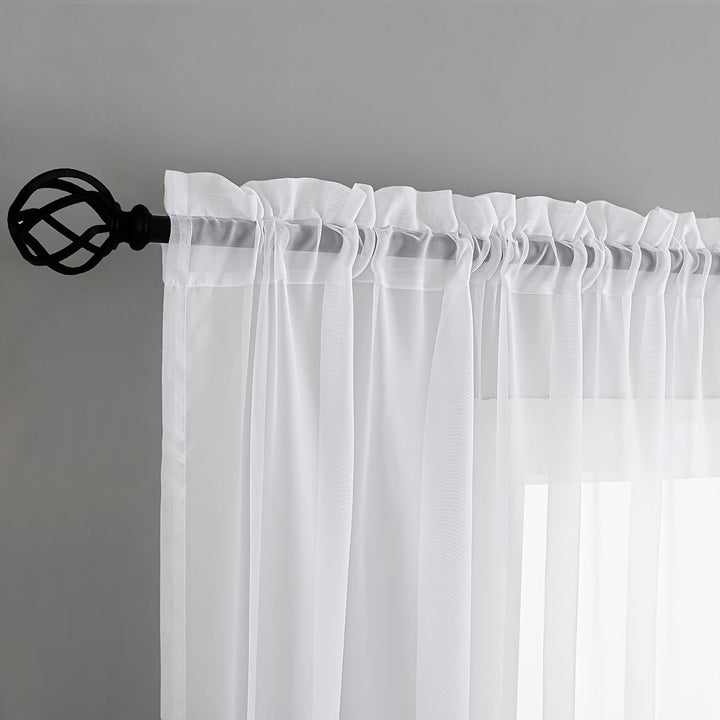 4 cortinas para exteriores, porches, balcones y gazebos, diseño con bolsillo para varilla, fáciles de colgar, transpirables y ligeras