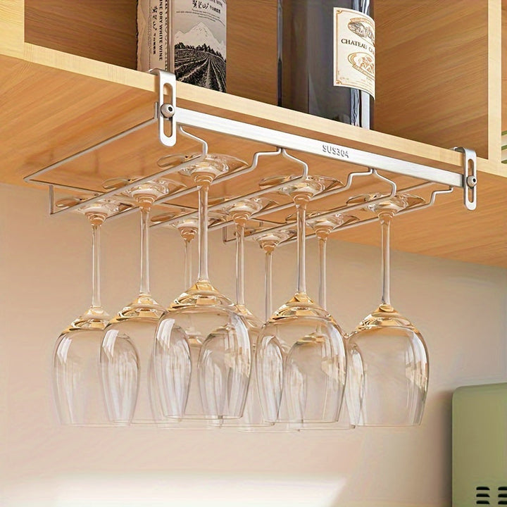 Estante para copas de acero inoxidable