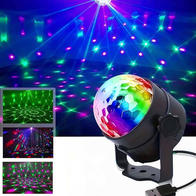 Luz LED para escenario, bola disco RGB con control remoto, 7 modos, ideal para fiestas en casa, bares, karaoke, bodas y más