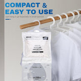 8 unidades Bolsas de Absorbedor de Humedad Colgantes Grandes - Deshumidificador Reutilizable para Hogar, Coche y Armario, Sin Electricidad, Eliminación Eficiente de Humedad, Deshumidificador de Armario|Accesorio de Hogar Moderno|Diseño Colgante Duradero
