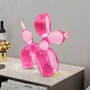 Decoración de perro globo rosa translúcido brillante - Ideal para decoración interior y exterior, fiestas temáticas, Navidad, Halloween, Pascua, Acción de Gracias y bodas de primavera-verano.