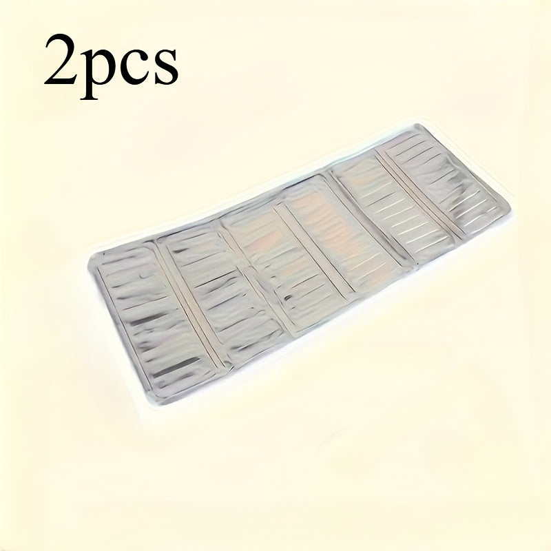 2 Piezas de Protector Antisalpicaduras de Aluminio para Cocina - Resistente al Calor y a Prueba de Aceite, Adecuado para Estufas de Gas e Inducción, Escudo Anti-Salpicaduras No Comestible, Barrera de Aceites para Cocinar, Protector de Encimera Doméstico