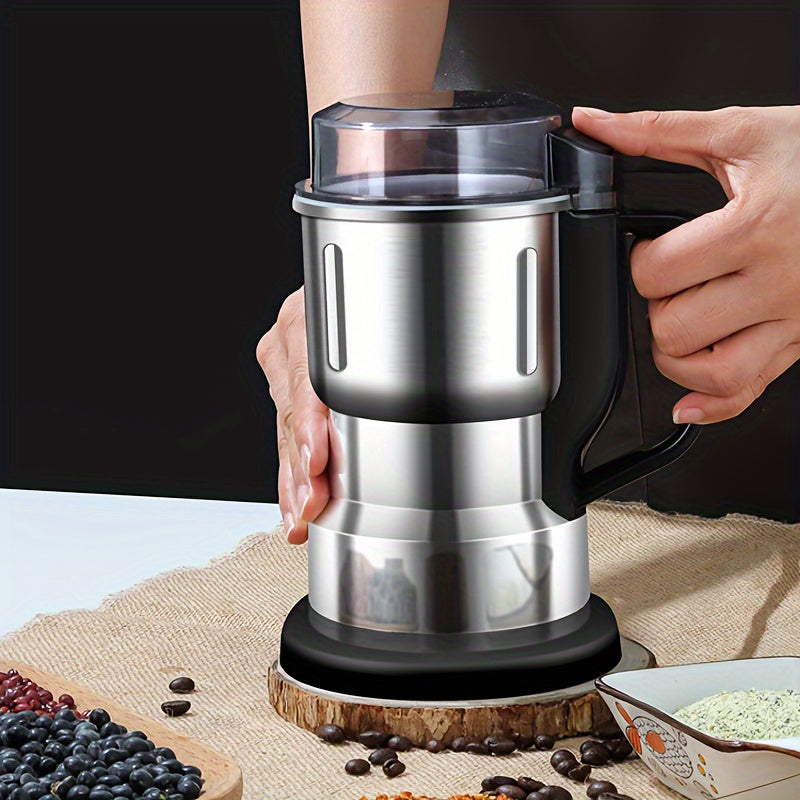 1pc, Mini Molinillo Eléctrico para el Hogar - Operación de Un Solo Toque, Protección contra Sobrecalentamiento, Molienda de Precisión para Café, Especias, Cereales, Solución de Almacenamiento Simple para la Cocina