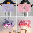 Lámpara de techo con forma de nube de origami moderno - Diseño floral de papel blanco elegante, fácil de instalar, no requiere electricidad, regalo perfecto para decoración del hogar, estilo y creatividad.