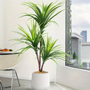 1pc 3-Cabezas Dracaena Planta Artificial - Plástico Resistente a los Rayos UV para Decoración de Interior/Exterior, Bodas, Jardín, Patio, Sesiones de Fotos - Sin Mantenimiento Regalo de Vacaciones para Acción de Gracias, Navidad, Día de la Madre, Día del