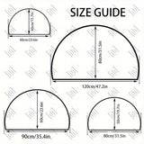 Alfombra de Puerta Semicircular con Patrón de Mariposas de Bienvenida - Antideslizante, Lavable de Poliéster, Ideal para Cocina, Porche, Baño, Lavandería, Sala de Estar, Sala de Juegos - Decoración de Estilo Granja para el Hogar y Jardín, Alfombra de Sue