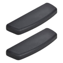 Accesorios de reposabrazos para silla de oficina con superficie de TPU, reposabrazos deslizantes 2D, superficie de silla de oficina, reposabrazos de plástico, superficie de accesorios, un par de superficies de reposabrazos deslizantes negras.