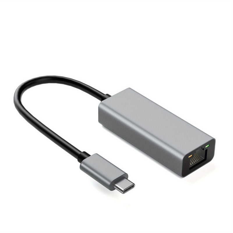 Adaptador USB-C a Ethernet, conversor USB-C a RJ45 LAN, cable de red Gigabit Cat para Mac, MacBook Pro/Air, iPad 10th, Dell XPS, Chromebook, Surface, Galaxy Tab