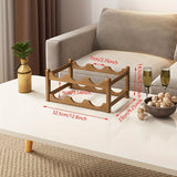 Estante de vino de fila de pantalla en capas El estante de vino puede contener 6 botellas/8 botellas/9 botellas/12 botellas/16 botellas (Estante de vino)