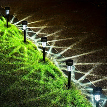 1/10pcs Luces de Jardín Exterior IP44 a Prueba de Salpicaduras con Estaca para Suelo, Iluminación Solar Decorativa Grado Comercial para Césped, Caminos, Terrazas y Áreas Públicas - Patio, Acera y Paisajismo