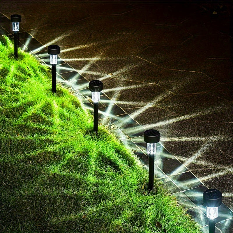 1/10pcs Luces de Jardín Exterior IP44 a Prueba de Salpicaduras con Estaca para Suelo, Iluminación Solar Decorativa Grado Comercial para Césped, Caminos, Terrazas y Áreas Públicas - Patio, Acera y Paisajismo