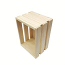 6 piezas de mini cestas de almacenamiento de madera de pino para casas de muñecas, cajitas de madera