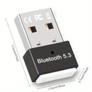 Adaptador y receptor inalámbricos USB 5.3 para portátil, auriculares, teclado, ratón, altavoz - Plug and Play, compatible con Windows 11/10/8.1, alimentado por USB, voltaje de funcionamiento ≤36V, conectividad inalámbrica, accesorios para portátil | Dise