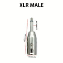 Adaptador XLR macho a hembra, adaptador de 6.35 mm hembra a XLR macho de 3 pines, conector para micrófono y altavoz