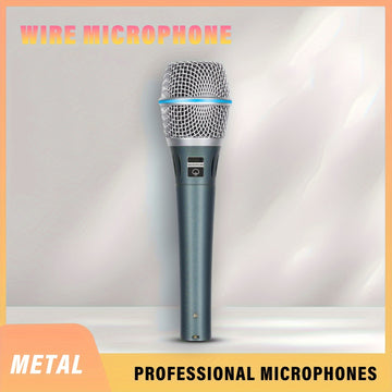 Micrófono Dinámico XGES-87A Profesional de Mano con Cable de 3m y Bolsa para Juegos, Karaoke y Canto