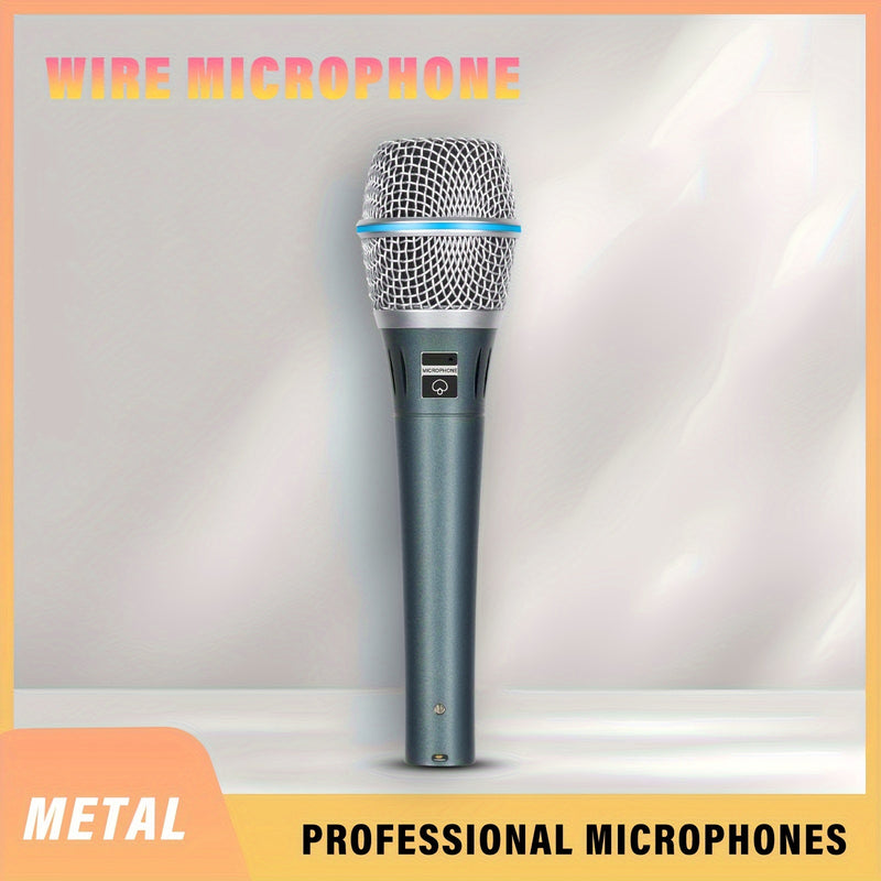 Micrófono Dinámico XGES-87A Profesional de Mano con Cable de 3m y Bolsa para Juegos, Karaoke y Canto