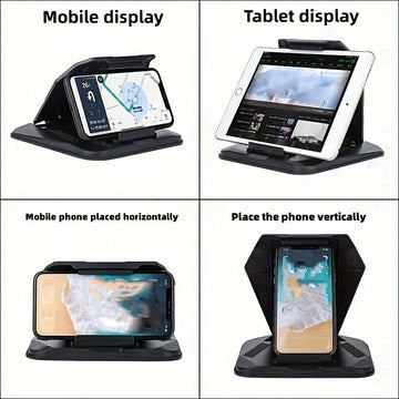 Soporte para teléfono de coche, tableta, navegación, consola central, pantalla horizontal y vertical, base universal, clip de soporte multifuncional.