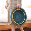 Bañera Portátil Plegable para Masajes de Pie con Relieve, Cuenca Profunda para Uso en Hogar y Residencia Estudiantil