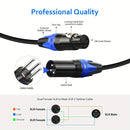 Cable de Micrófono Divisor en Y de 3 Pines XLR Hembra a Doble XLR Macho - Cable de Audio Balanceado para Grabación de Micrófono Estéreo - Idea de Regalo para Eid Al-Adha Mubarak para Músicos e Ingenieros de Sonido