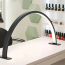 1 pieza de lámpara arco con botón de control de brillo y temperatura de color ajustable, baja alergia, alimentada por USB, forma de media luna, perfecta para arte de uñas, extensiones de pestañas, tatuajes y cuidado de luz beige en salones de uñas, injer
