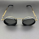 Lentes de moda con luz ajustable, ideales para diversas ocasiones, fiestas retro punk, festivales, para hombres y mujeres. Temporada de Pascua, graduación, Halloween, Navidad. Lentes de aluminio-magnesio, armazón de aleación, estuche y paño para limpiar