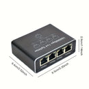 Conmutador Ethernet Gigabit LEINSIS / Adaptador de Red - Router de 4 Puertos con Alimentación USB, Puertos RJ45, Auto-Negociación y MDI/MDIX, Compatible con Cables Cat5/5e/6/7/8, para Oficina en Casa, Gaming, Streaming - Diseño Compacto, Hub de Red Domés