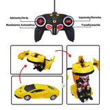 Carro Transformer Control Remoto Juguete Camaro Luces Movimientos MG20165