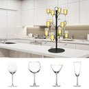 Soporte de árbol de bebidas de metal de 12 tazas - Exhibidor de bar desmontable para whiskey, bebidas, champán y más, soporte de bebidas para fiestas | Soporte de metal elegante | Diseño desmontable