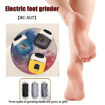 1pc Amoladora eléctrica portátil USB para pies, Cuidado de los pies, Herramienta removedora, Recortador Dead Light Beige, Eliminación de cutículas dura Light Beige
