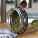 Tarros Herméticos de Acero Inoxidable con Tapas de Vidrio - Contenedores Multiusos para Granos, Té y Organización del Despensa, Reutilizables y Solo Lavado a Mano