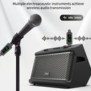 Sistema de micrófono inalámbrico con transmisor y receptor XLR, con alimentación de ilusión de 48V, para micrófono activo/conductor, sistema de altavoces, mezclador de audio, conector USB/tejido, batería de litio, voltaje de funcionamiento <36V, sin carg