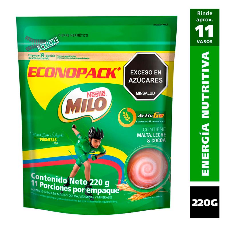 MILO ACTIV-GO 220G DOY PACK