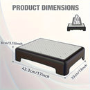 Escalera de movilidad para adultos y mayores - Plataforma antideslizante para interiores y exteriores, plataforma portátil, escalón de seguridad para coche, cama, oficina, ducha, escaleras - Negro Gris