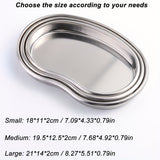 Bandeja de Almacenamiento o Desinfección para Herramientas de Uñas en Tamaño Grande, Mediano y Pequeño, Ideal para Estudio de Manicura y DIY