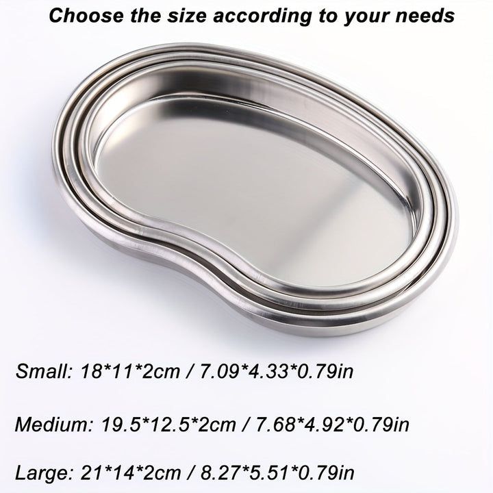 Bandeja de Almacenamiento o Desinfección para Herramientas de Uñas en Tamaño Grande, Mediano y Pequeño, Ideal para Estudio de Manicura y DIY