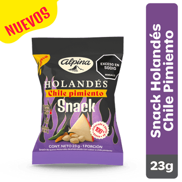 QUESO HOLANDES ALPINA 23G CHILE PIMIENTO