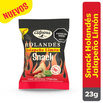 QUESO HOLANDES ALPINA 23G JALAPEÑO LIMON