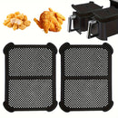 Guardeespaldas de acero inoxidable recubiertos de silicona de 2 piezas para freidora de aire Ninja, compatibles con AF400EU / AF451EU / Serie DZ401, escudo reutilizable contra salpicaduras para accesorios de freidora de aire Foodi Ninja