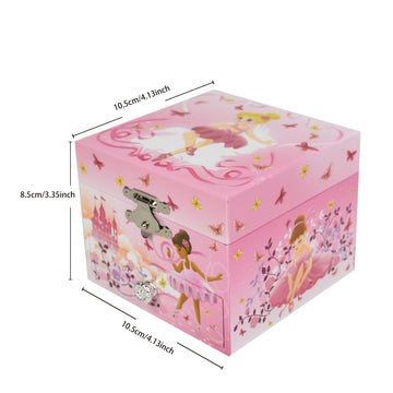 Una caja de música decorativa con un mecanismo de muelle, perfecta como regalo para, adecuada para una caja de almacenamiento de mesa de tocador, ideal para regalos de cumpleaños.