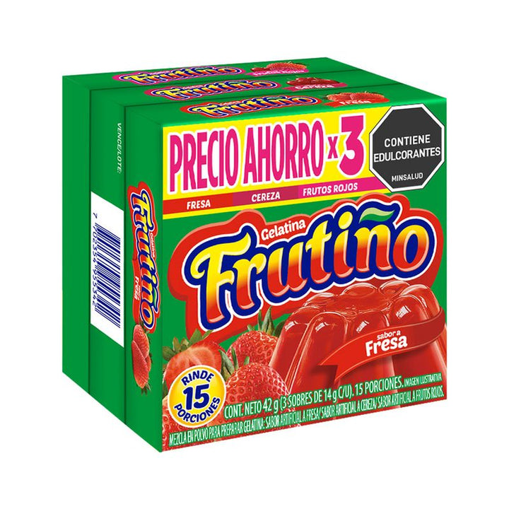 GELATINA FRUTINO 3U 105G SURT
