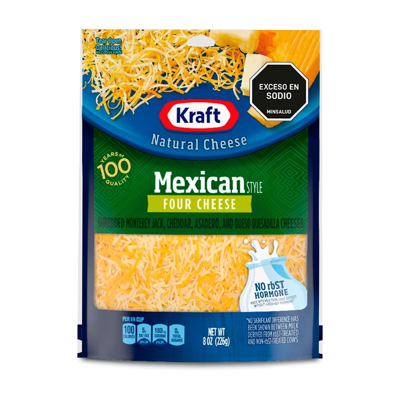 QUESO MEXICANO KRAFT 226G RALLADO