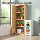 1pc Organizador de Armario y Gabinete con 5 Cajones, Mueble Plástico sobre Ruedas para Oficina, Baño o Hogar - Fácil Montaje, Móvil Impermeable con Pequeños Rodillos para Ordenación del Espacio