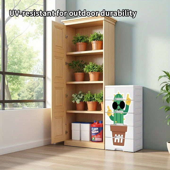 1pc Organizador de Armario y Gabinete con 5 Cajones, Mueble Plástico sobre Ruedas para Oficina, Baño o Hogar - Fácil Montaje, Móvil Impermeable con Pequeños Rodillos para Ordenación del Espacio