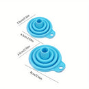 1/6pcs Embudos Plegables con Múltiples Diámetros, Aplicables a Suministros de Cocina