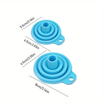 1/6pcs Embudos Plegables con Múltiples Diámetros, Aplicables a Suministros de Cocina