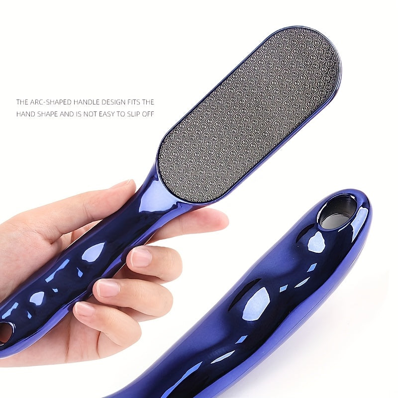 1pc Juego de Lima para Pies en Beige Claro, Exfoliante Portátil para Uso Seco y Húmedo - Herramienta Nano Vidrio para Eliminar Callosidades y Grietas en Talones - Diseño Ergonómico con Mango Cómodo, Fácil de Usar y Almacenar