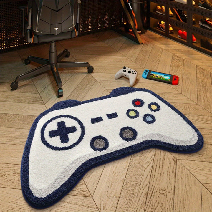 Alfombra de juego, diseño de mando de juego, piel sintética, alfombra suave para dormitorio, alfombra para mesa de centro de sala de estar, solo lavado a mano, alfombra de juego 3D, 60,96 x 91,44 cm