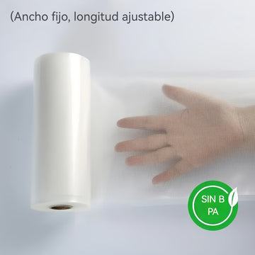 Juego de 5 Rollos Selladores al Vacío Libres de BPA, Bolsas Texturizadas Duraderas y Resistentes a Perforaciones, Ancho Variado (Diversos Anchos) y 3 Metros Cada Uno, Perfecto para la Conservación de Alimentos, Sous Vide y Almacenamiento en Gran Volume,