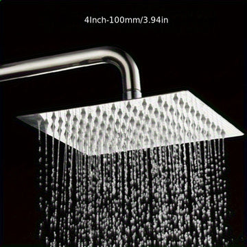 1 Cabezal de ducha ajustable de acero inoxidable - Ahorro de agua, montaje en pared, diseño moderno con varias opciones de aspersión para usuarios estándar, mejora del baño, acabado metálico elegante, construcción duradera