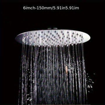 1 Cabezal de ducha ajustable de acero inoxidable - Ahorro de agua, montaje en pared, diseño moderno con varias opciones de aspersión para usuarios estándar, mejora del baño, acabado metálico elegante, construcción duradera